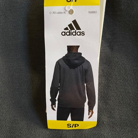 Adidas Men's Fleece Hoodie, Pullover, Gray, Small NWT - Picture 5 of 16